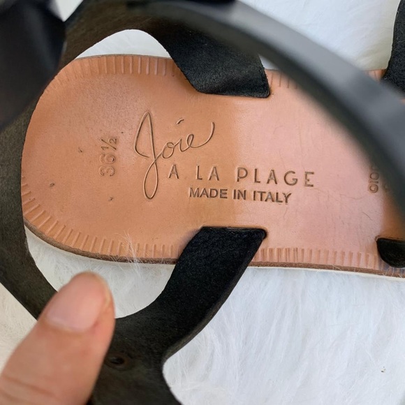 Joie Gladiator Black Leather Sandals - Picture 8 of 10